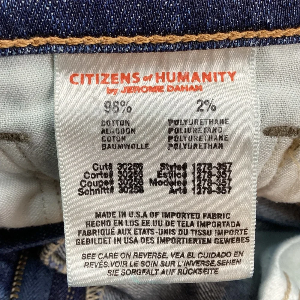 COH Citizens of Humanity Ava Low Rise Straight Leg Cropped Jeans - Picture 11 of 14